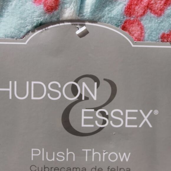 Hudson & Essex Plush Throw Spring Floral Ultra Soft Size 50 in X 70 in NEW - Picture 8 of 16